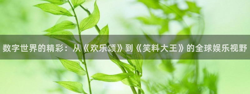 长运娱乐主管：数字世界的精彩：从《欢乐颂》到《笑料大王》的全球娱乐视野